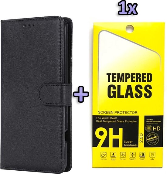 BRAND SET Portefeuille Lederen Flip Case Voor Sony Xperia 10 Plus - PU + TPU Met Kaartslot En Magneetsluiting