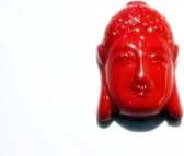 Resin Buddha rood, 7 st