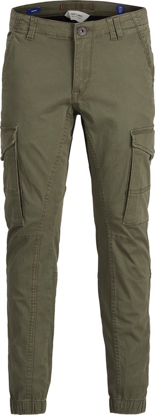 JACK&JONES JUNIOR JPSTPAUL JJFLAKE AKM 542 OLIVE NOOS JNR Jongens Broek - Maat 134