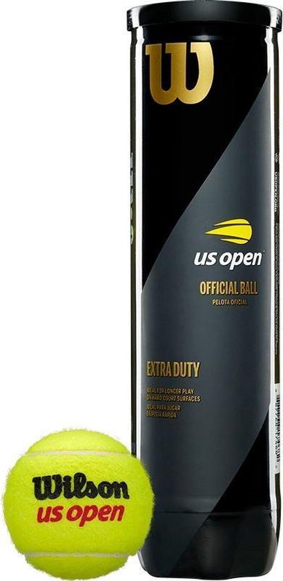 Wilson US Open Original - Tennisballen - 4 Stuks - Geel