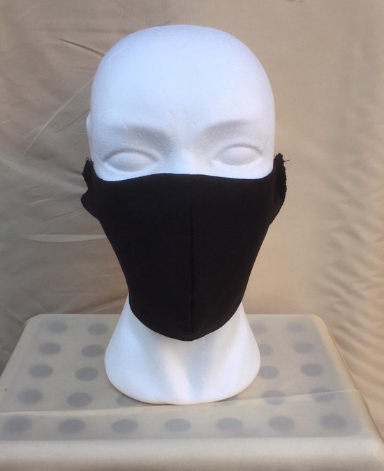 Mondmasker | Gezichtsmasker | Mondkapje | Wasbaar | Herbruikbaar | Zwart
