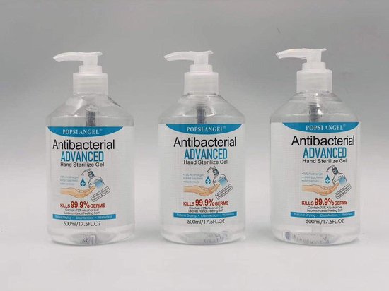 Handgel - 500ML Desinfecterend! 70% Alcohol met Drukpomp desinfecterende werking