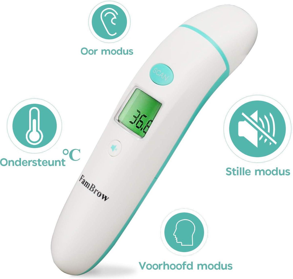 Digitale Infrarood Thermometer Koorts Voorhoofd en Lichaam