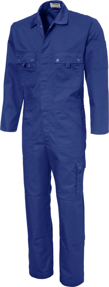 Ultimate Workwear - Standaard Overall OSCAR - katoen/polyester - 300gr/m2 - Blauw (Kobalt/Royal Blue) WINTERACTIE SALE