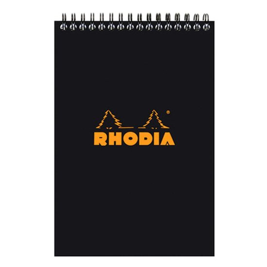 Rhodia Classic notitieblok A5 – Ruitjes bedrukt & zwarte kaft | bol
