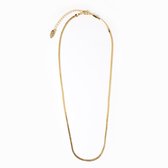 Orelia ketting kort slang schakel smal goudkleurig