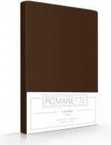 Romanette  2-Pack warme flanel kussenslopen - 65x65 - bruin