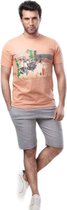 Embrator mannen Huispak / Zomerset / Shortama zalm-licht grijs maat 3XL