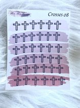 Mimi Mira Creations Functional Planner Stickers Crosses 008