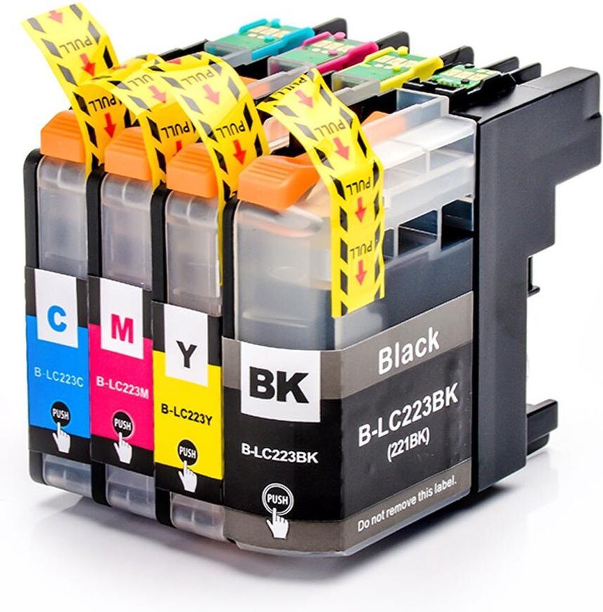 Brother LC223 LC221 XXL Inktcartridges multipack huismerk set