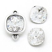 Swarovski steen vierkant 4470 (10 mm) Cristal, 1 st