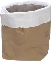 Cosy en Trendy Bloempot Natural-white Zand 17x17xh17,5cm Rond - Cement (set van 4) En Yourkitchen E-kookboek - Heerlijke Smulrecepten