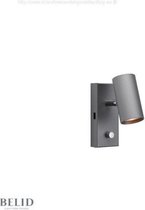 Tyson Wandlamp USB (links) Grafiet (zonder opzetplank 8029)