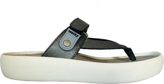 Grijze Wolky Teenslippers Peace Siena Pearl | bol.com