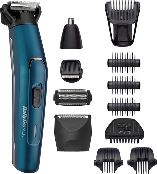 BaByliss Japanese Steel 12-in-1 Multitrimmer MT890E - 120 min draadloos gebruik - Waterproof