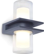 LUTEC Tango - Buitenverlichting LED Wandlamp - Donkergrijs
