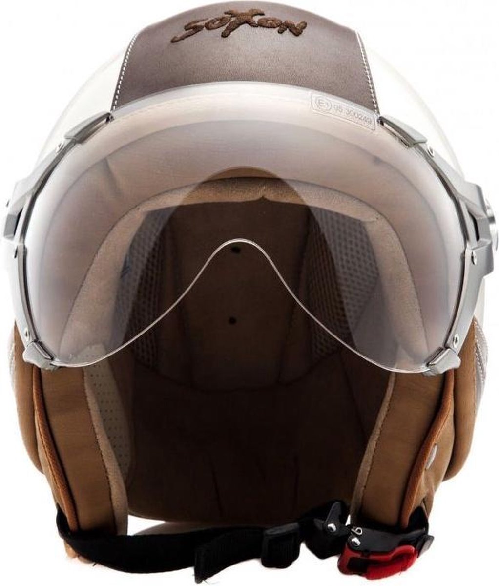 Estink Motorhelm, jethelm, motorhelm met vizier, veiligheidsbril
