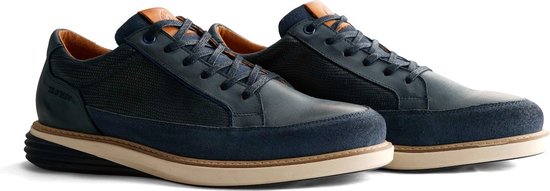Travelin Selsey Men - Leren heren sneakers - Blauw - Maat 40 | Bestel nu!