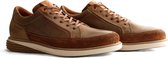 Travelin Selsey Men - Leren heren sneakers - Bruin - Maat 46
