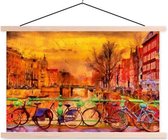 Sweet Living Poster - Regenachtige Gracht - 90 X 150 Cm - Multicolor