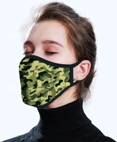 Mondkapje Camouflage | Mondmasker | Facemask | mouthmask | Mondkapje Uitwasbaar | Stoffen Mondkapje