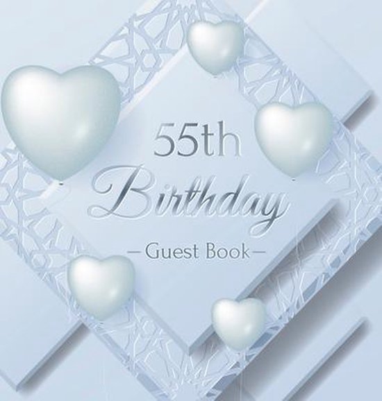 55th Birthday Guest Book - cover