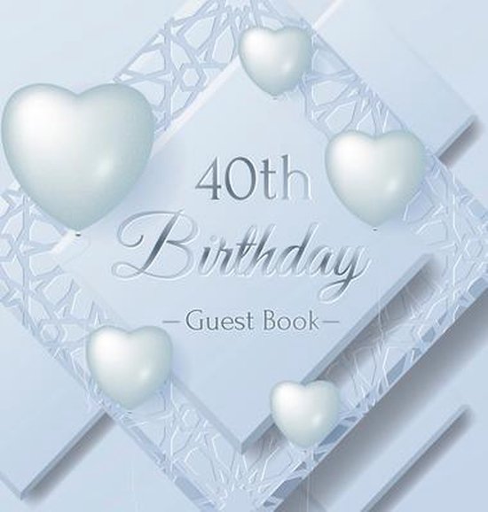 40th Birthday Guest Book - cover
