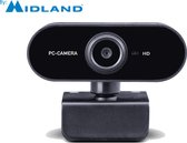 Midland W199 Webcam voor Thuiswerken -Videobellen -Webcamera - Vergaderen - Videoconferentie - USB - Videobellen - Windows – Apple