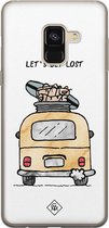 Samsung A8 (2018) hoesje siliconen - Let's get lost | Samsung Galaxy A8 (2018) case | multi | TPU backcover transparant