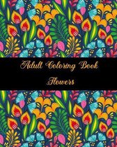 Adult Coloring Book Flowers
