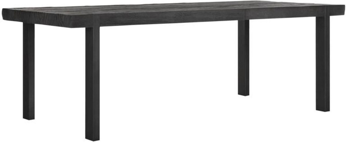 24Designs Timeless Eettafel Beam - L275 X B100 X H78 Cm - Teakhout Zwart