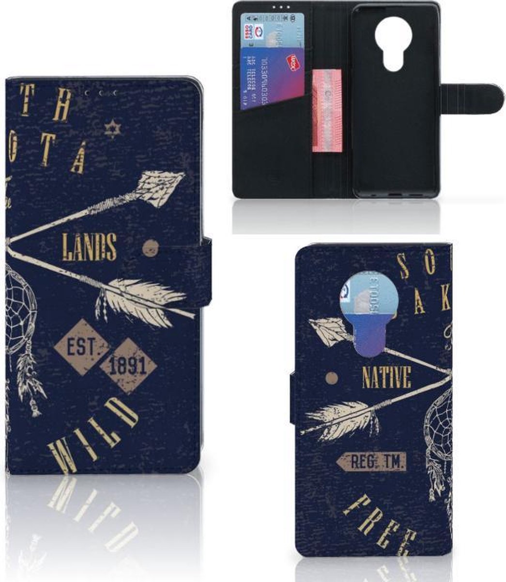 Boekhoesje voor Nokia 5.3 Flip Cover South Dakota