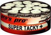 Pro's Pro super tacky + overgrip | wit | 30stuks