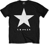 David Bowie Heren Tshirt -M- Blackstar Zwart