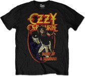 Ozzy Osbourne Heren Tshirt -XXL- Diary Of A Mad Man Zwart