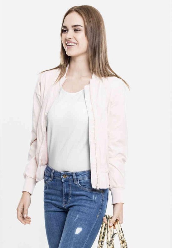 Urban Classics Light Bomber jacket XS Roze bol