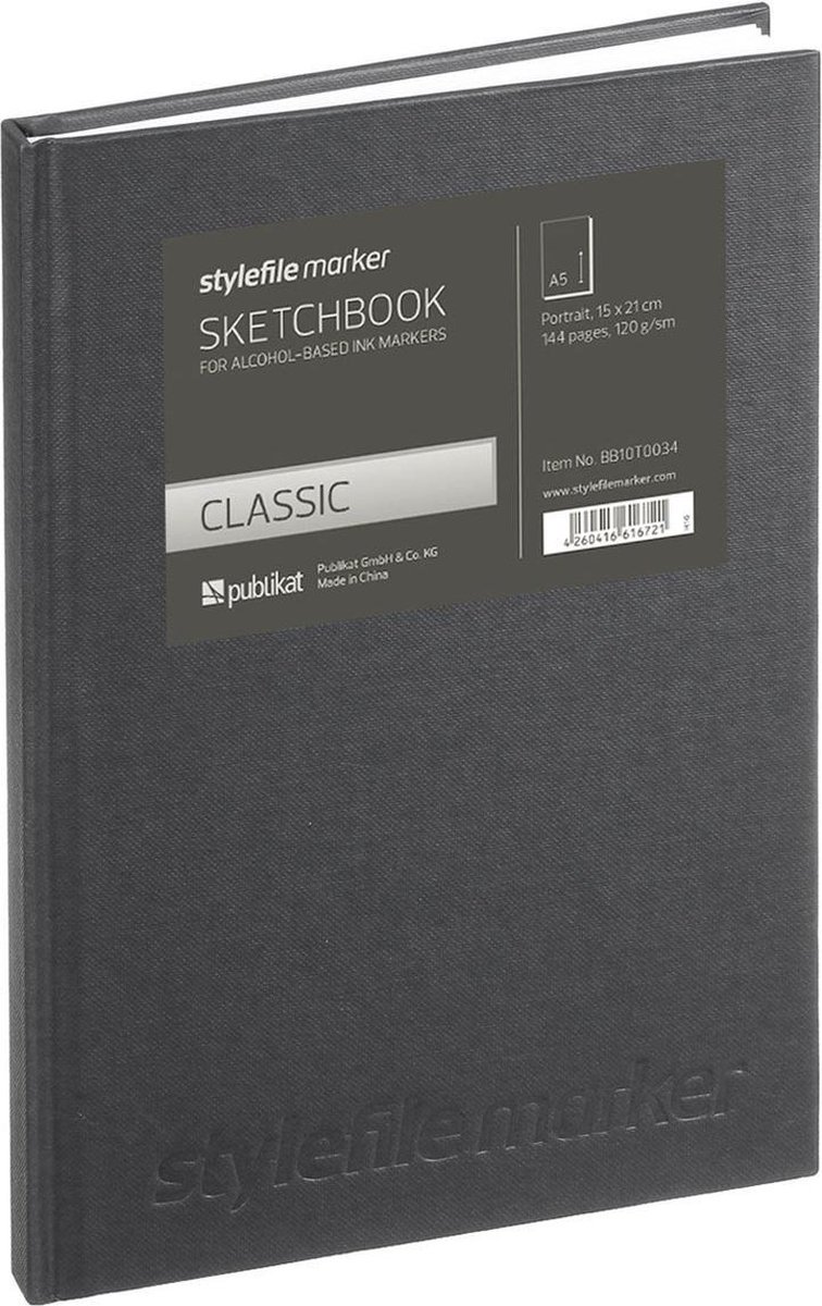 Stylefile Marker Classic sketchbook Din A5 Staand - Stylefile Markers