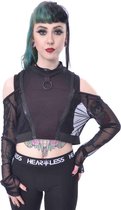 Heartless Off shoulder top -XL- ROWENA Zwart