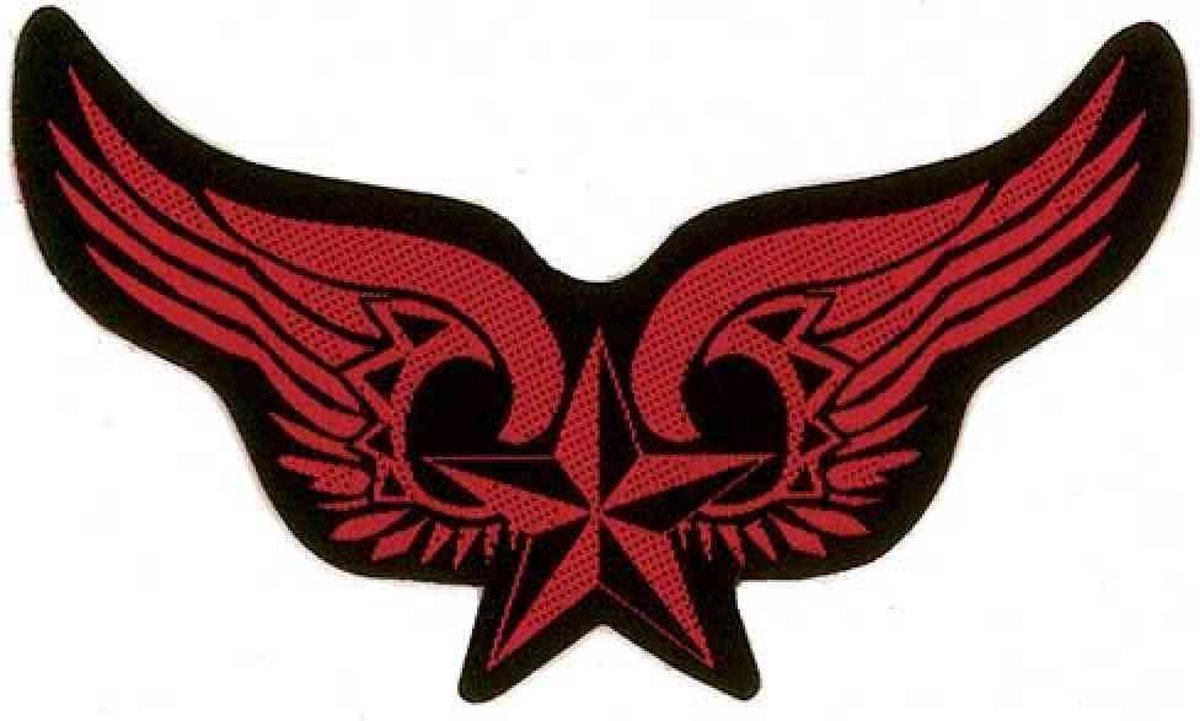 - Winged Nautical Star Patch - Multicolours