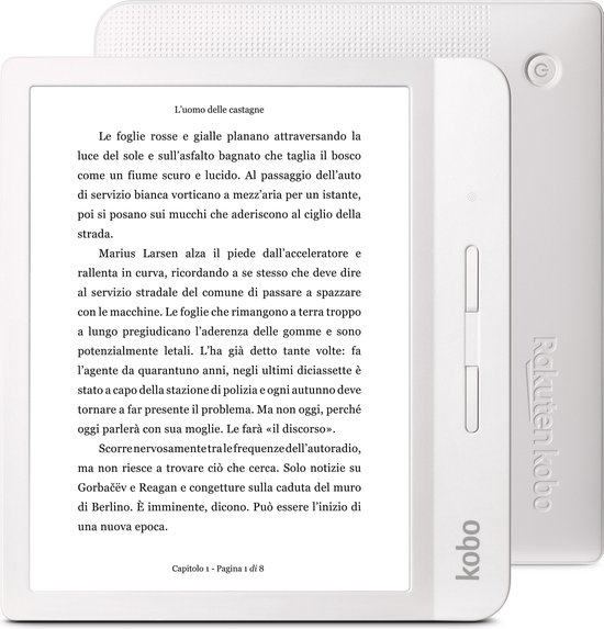 Libra H2O e-reader - Waterdicht - Grote 7 inch scherm - Instelbaar warme kleur - 8GB - Wifi - Wit
