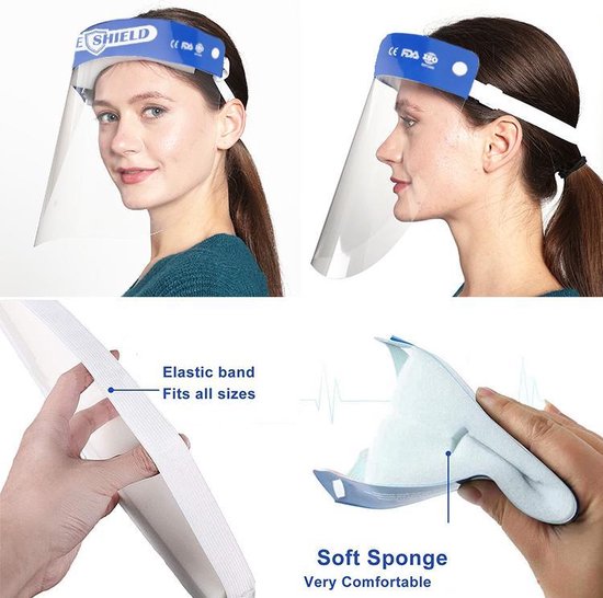Spatmasker - Herbruikbaar - Comfortabel - Geschikt voor brildragers - 1 stuks