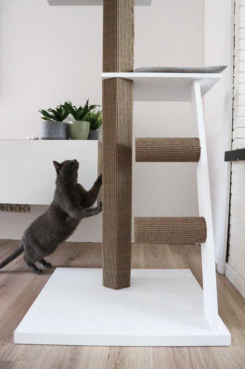 Furrniture krabpaal SKY met trap - Bruin