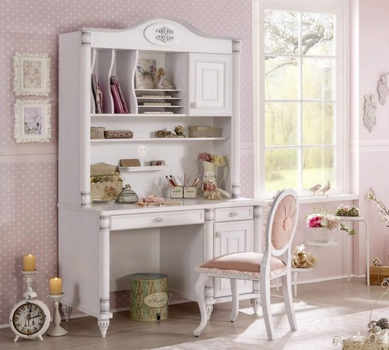 Bureau pour enfants romantique chambre de filles complète | bol.com