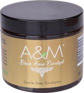 A&M cosmetics Marokkaanse Zwarte Zeep Eucalyptus/Savon Beldi - 200 gram