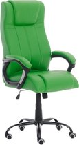 Bureaustoel - Bureaustoelen voor volwassenen - Design - In hoogte verstelbaar - Kunstleer - Groen - 49x64x132 cm