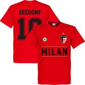 AC Milan Seedorf 10 Team T-Shirt - Rood - M