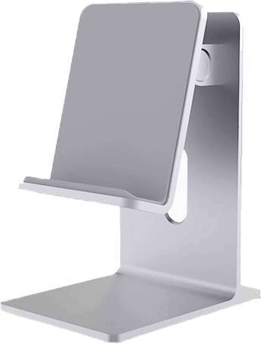 Verstelbare aluminium iPad - iPhone - Stand - Tablet - Houder - Smartphone - Standaard - Zilver