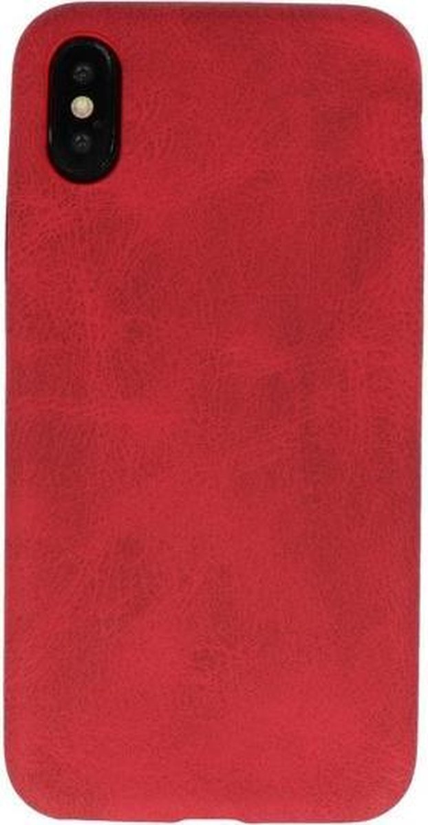 Bestcases Back Cover - Telefoonhoesje iPhone Xs Max - Rood