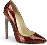 Sexy-20 Cheetah red pearlized patent - (EU 37 = US 7) - Devious