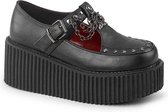 Demonia Creepers -36 Shoes- CREEPER-205 US 6 Zwart